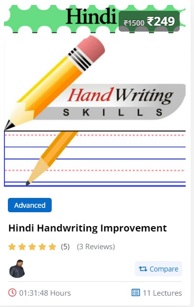 hindi writing